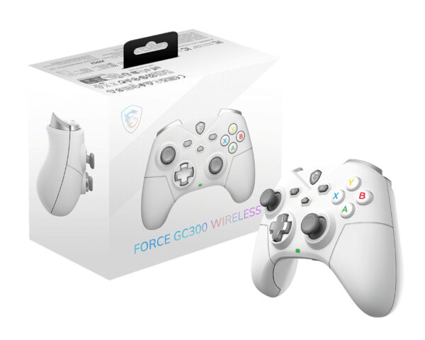 MSI FORCE GC300 WIRELESS WHITE game controller Wit USB 2.0 Gamepad Analoog PC - Afbeelding 5