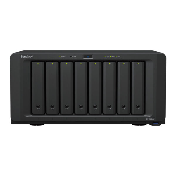 Synology DiskStation DS1823XS+ data-opslag-server NAS Tower Ryzen Embedded V1780B 8 GB DDR4 0 TB DiskStation Manager Zwart - Afbeelding 2