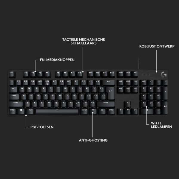 Logitech G G413 SE toetsenbord Gamen USB QWERTY US International Zwart - Afbeelding 7