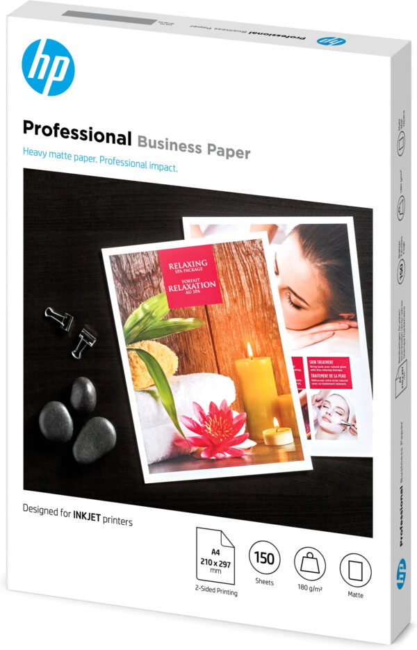 HP Professional Business Paper, mat, 180 g/m2, A4 (210 x 297 mm), 150 vellen - Afbeelding 2