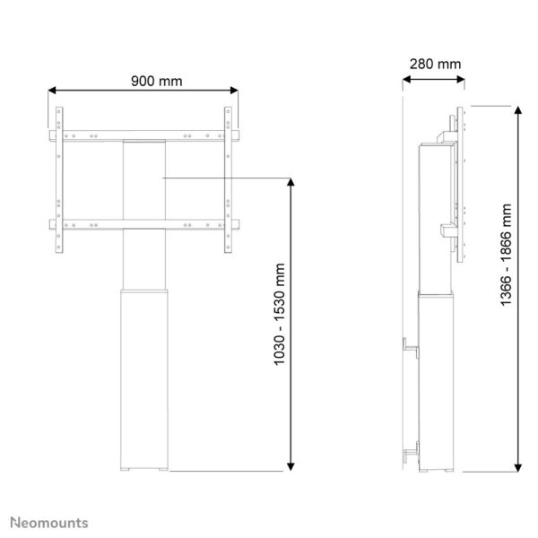 Neomounts gemotoriseerde wandsteun - Afbeelding 7