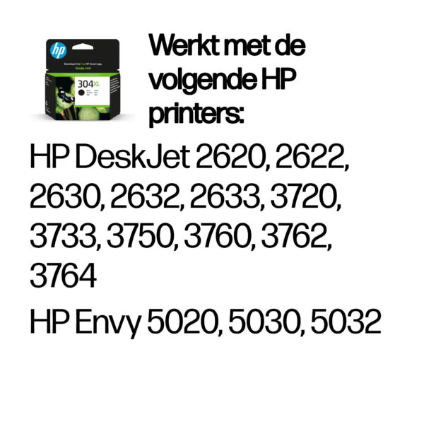 HP 304XL originele zwarte inktcartridge - Afbeelding 7