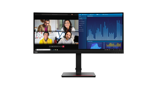 Lenovo ThinkVision P34w-20 LED display 86,7 cm (34.1") 3440 x 1440 Pixels Wide Quad HD Zwart