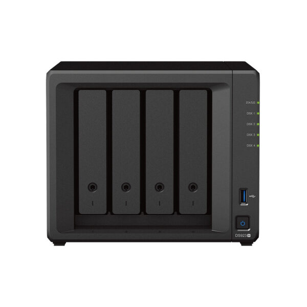 Synology DiskStation DS923+ data-opslag-server NAS Tower Ryzen Embedded R1600 4 GB DDR4L 0 TB DiskStation Manager Zwart - Afbeelding 2