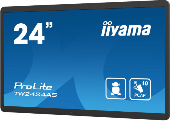 iiyama TW2424AS-B1 beeldkrant Digitale signage flatscreen 60,5 cm (23.8") Wifi 250 cd/m² 4K Ultra HD Zwart Touchscreen Type proc - Afbeelding 6