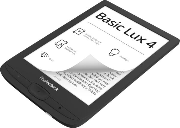 PocketBook Basic Lux 4 e-book reader Touchscreen 8 GB Wifi Zwart - Afbeelding 2