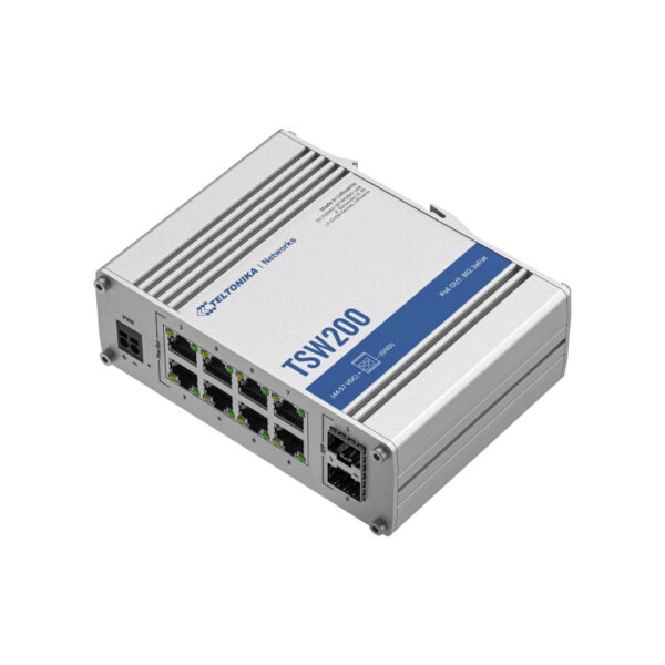 Teltonika TSW200000050 netwerk-switch Unmanaged Gigabit Ethernet (10/100/1000) Power over Ethernet (PoE) Zilver - Afbeelding 3