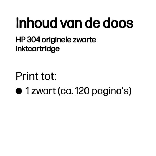 HP 304 originele zwarte inktcartridge - Afbeelding 10