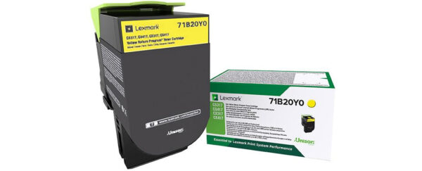 Lexmark 71B20Y0 tonercartridge 1 stuk(s) Origineel Geel