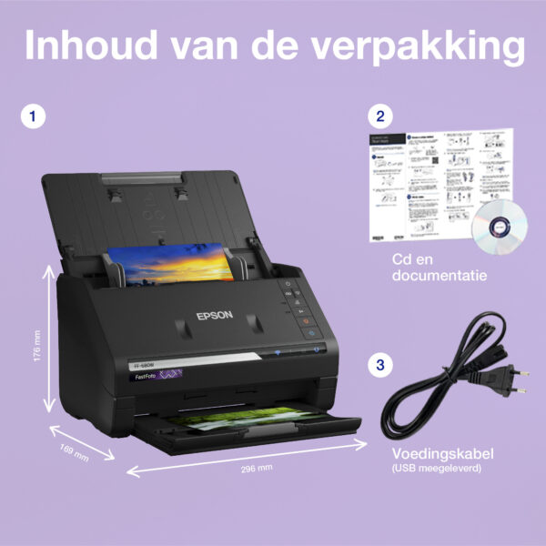 Epson FastFoto FF-680W snelle A4-fotoscanner met automatische invoer en Wi-Fi-connectiviteit - Afbeelding 9