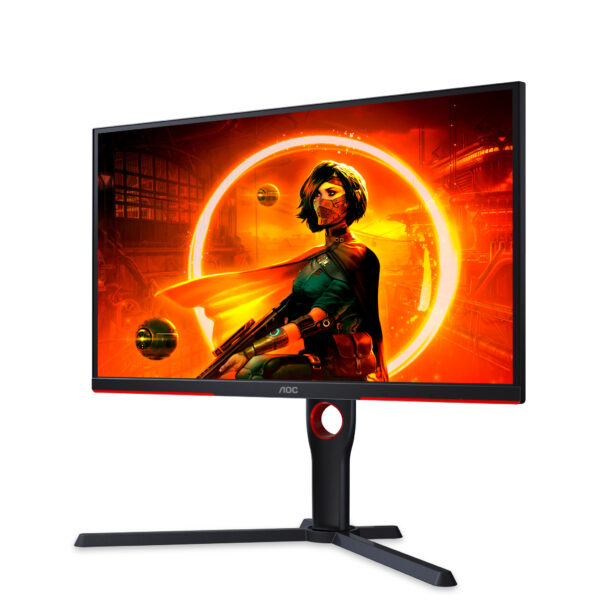 AOC G3 25G3ZM/BK computer monitor 62,2 cm (24.5") 1920 x 1080 Pixels Full HD Zwart, Rood - Afbeelding 3