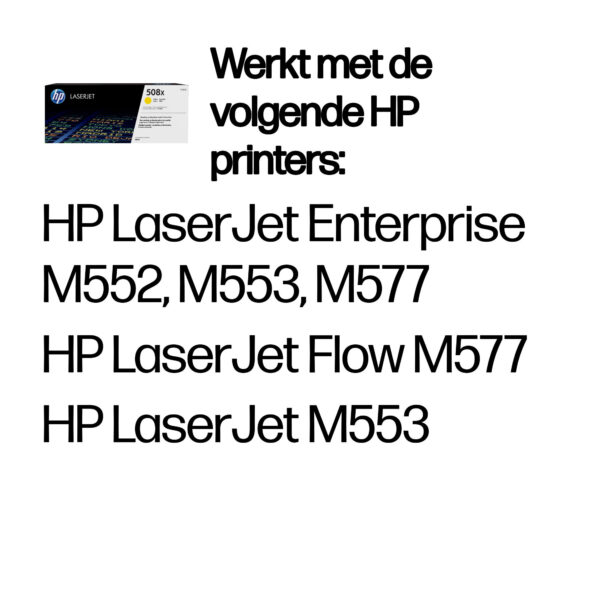 HP 508X originele high-capacity gele LaserJet tonercartridge - Afbeelding 8