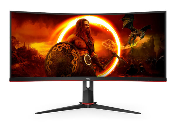 AOC G2 CU34G2XP computer monitor 86,4 cm (34") 3440 x 1440 Pixels UltraWide Quad HD LED Zwart