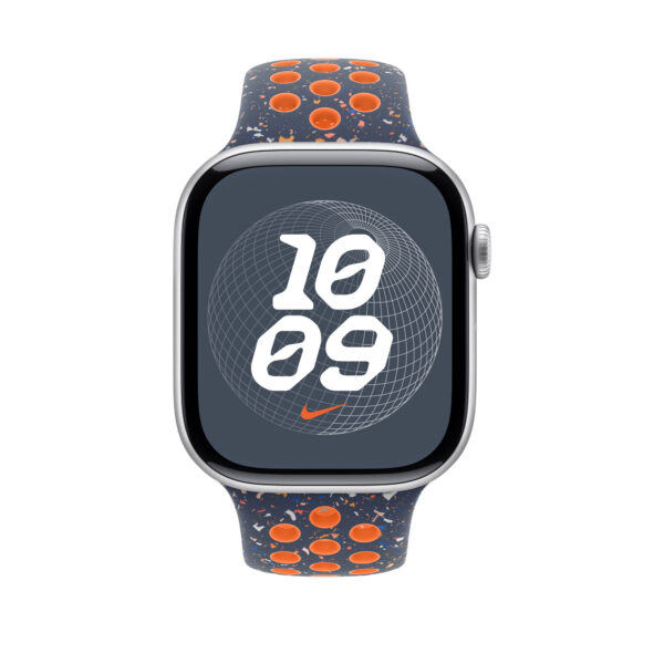 Apple MYLA3ZM/A slimme draagbare accessoire Band Blauw, Oranje Fluorelastomeer - Afbeelding 3