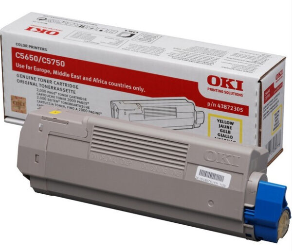 OKI 43872305 tonercartridge 1 stuk(s) Origineel Geel