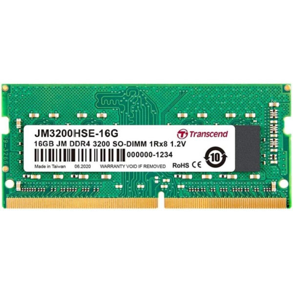 Transcend JetRam JM3200HSE-16G geheugenmodule 16 GB 1 x 16 GB DDR4 3200 MHz