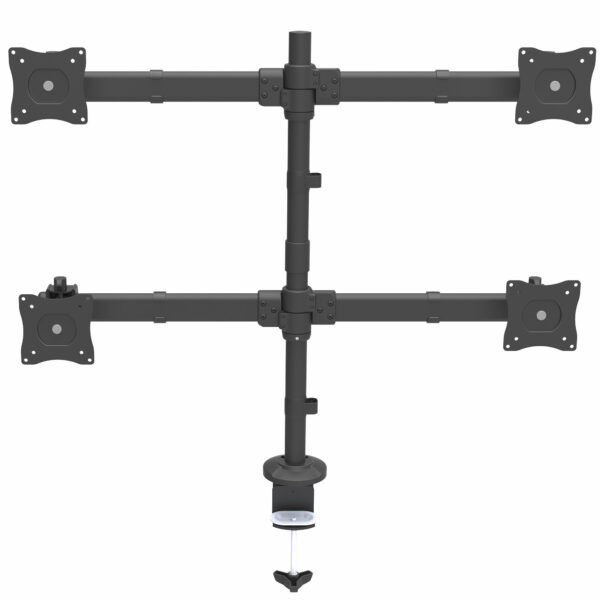 StarTech.com Quad Monitor Arm voor VESA Schermen tot 27" (8kg), 2x2 Configuratie, Verstelbare Hoogte, Scharnierende Monitorsteun - Afbeelding 2