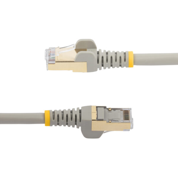 StarTech.com 0,5m grijs Cat6a Ethernet netwerkkabel shielded (STP) Cat6a patchkabel Cat 6a - Afbeelding 2