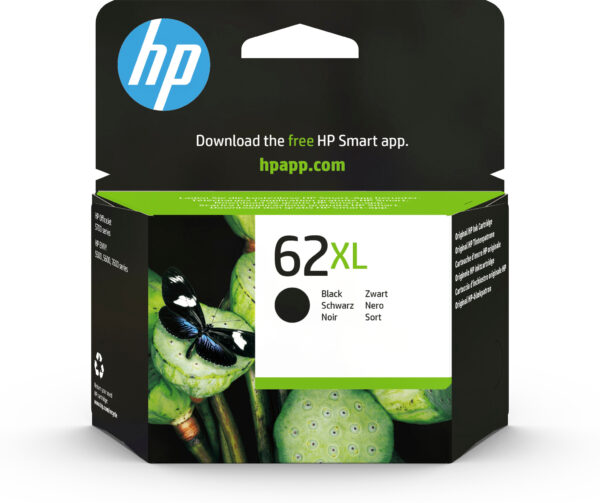 HP 62XL originele high-capacity zwarte inktcartridge