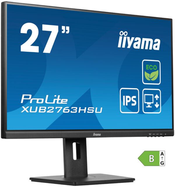 iiyama ProLite XUB2763HSU-B1 computer monitor 68,6 cm (27") 1920 x 1080 Pixels Full HD LED Zwart - Afbeelding 3