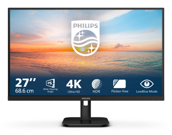 Philips 27E1N1800A/00 computer monitor 68,6 cm (27") 3840 x 2160 Pixels 4K Ultra HD LED Zwart - Afbeelding 2