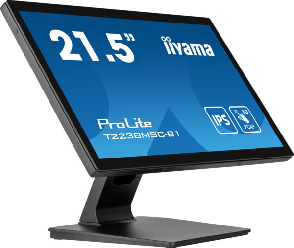 iiyama ProLite T2238MSC-B1 computer monitor 54,6 cm (21.5") 1920 x 1080 Pixels Full HD LED Touchscreen Zwart - Afbeelding 2