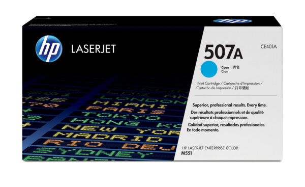 HP 507A originele cyaan LaserJet tonercartridge