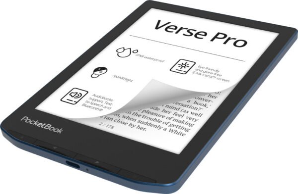 PocketBook Verse Pro e-book reader Touchscreen 16 GB Wifi Zwart, Blauw - Afbeelding 2