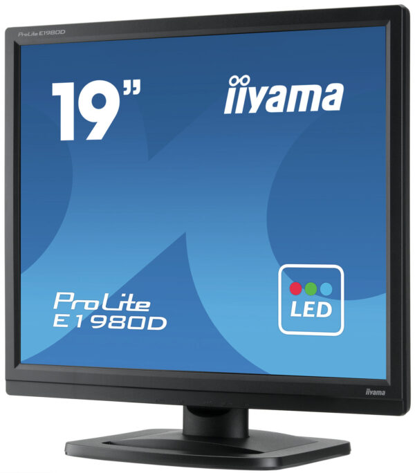 iiyama ProLite E1980D-B1 LED display 48,3 cm (19") 1280 x 1024 Pixels XGA Zwart - Afbeelding 4