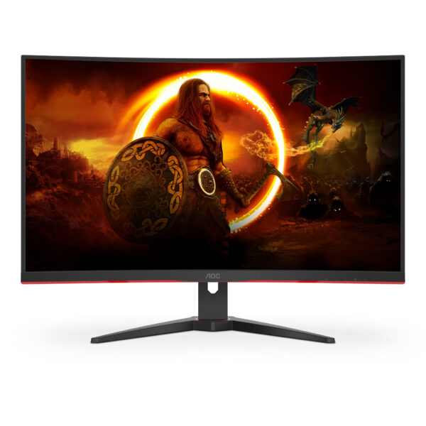 AOC G2 C32G2ZE/BK computer monitor 80 cm (31.5") 1920 x 1080 Pixels Full HD LED Zwart, Rood - Afbeelding 2