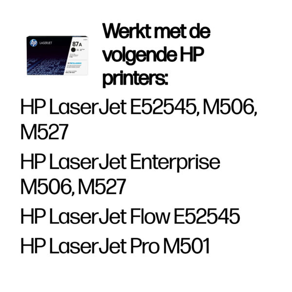 HP 87A originele zwarte LaserJet tonercartridge - Afbeelding 9