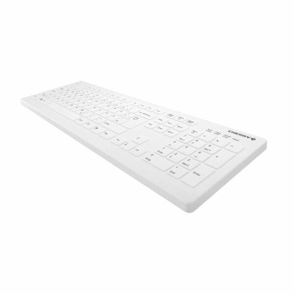 CHERRY AK-C8112 toetsenbord Medisch RF Draadloos AZERTY Belgisch Wit - Afbeelding 2