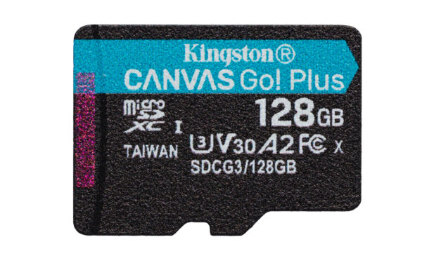 Kingston Technology 128GB microSDXC Canvas Go Plus 170R A2 U3 V30 kaart + ADP - Afbeelding 3