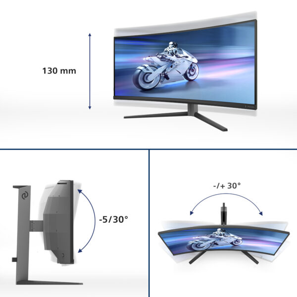 Philips Evnia 34M2C6500/00 computer monitor 86,4 cm (34") 3440 x 1440 Pixels Wide Quad HD QD-OLED Grijs - Afbeelding 16