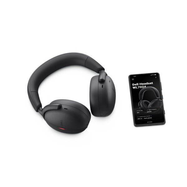 DELL WL7024 Headset Bedraad en draadloos Hoofdband Oproepen/muziek USB Type-C Bluetooth Zwart - Afbeelding 11