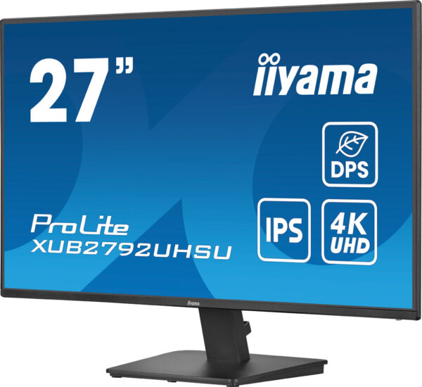 iiyama ProLite XU2792UHSU-B6 computer monitor 68,6 cm (27") 3840 x 2160 Pixels 4K Ultra HD LED Zwart - Afbeelding 4