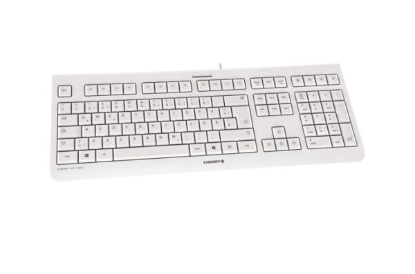 CHERRY KC 1000 toetsenbord Universeel USB AZERTY Belgisch Grijs - Afbeelding 3