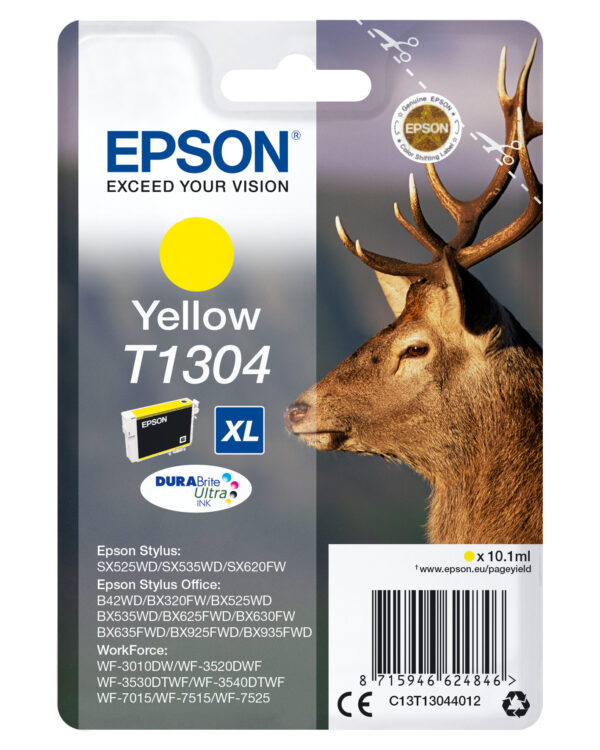 Epson Stag inktpatroon Yellow T1304 DURABrite Ultra Ink