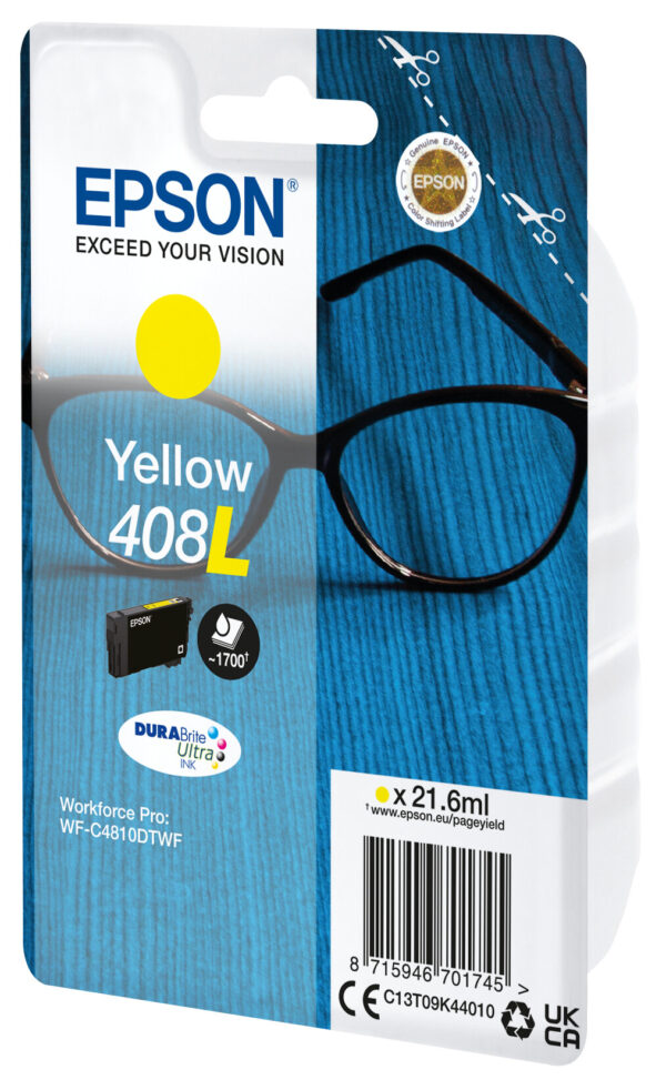 Epson Singlepack Yellow 408L DURABrite Ultra Ink - Afbeelding 2