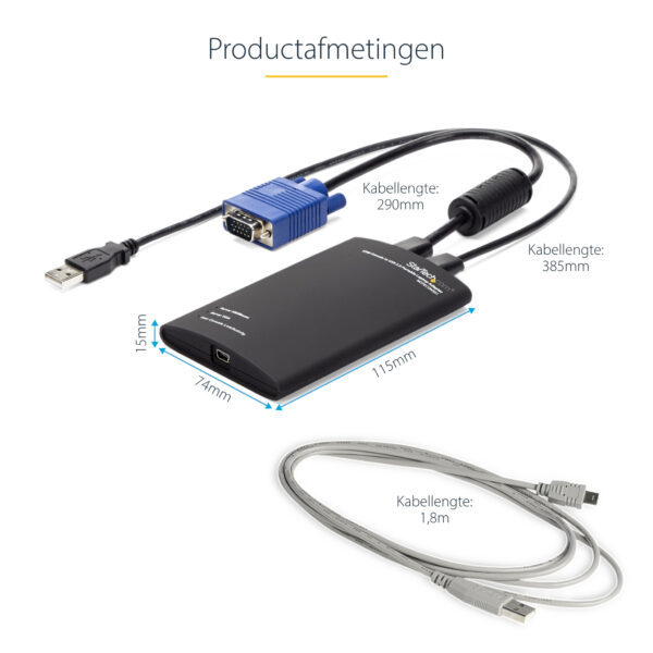 StarTech.com KVM-Console via USB 2.0 Draagbare Laptop Adapter - Afbeelding 14