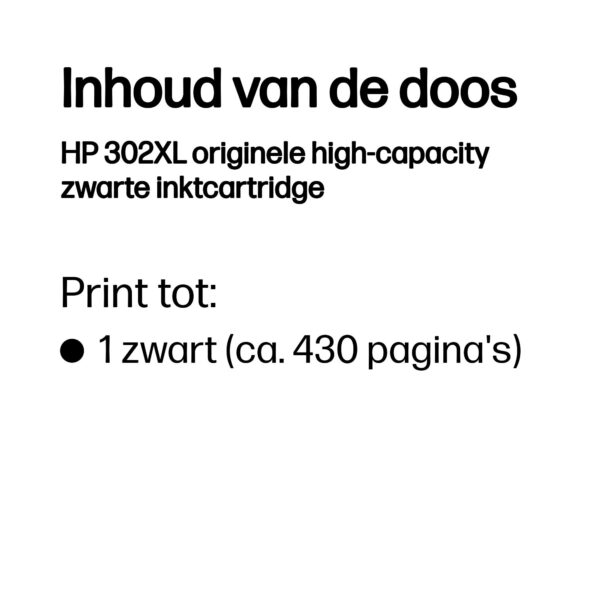 HP 302XL originele high-capacity zwarte inktcartridge - Afbeelding 8