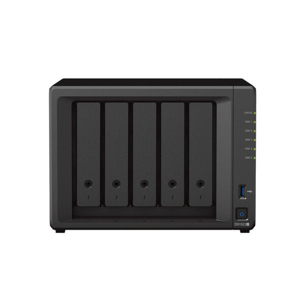 Synology DiskStation DS1522+ data-opslag-server NAS Tower AMD Embedded R-Series SoC R1600 8 GB DDR4 DiskStation Manager Zwart - Afbeelding 2