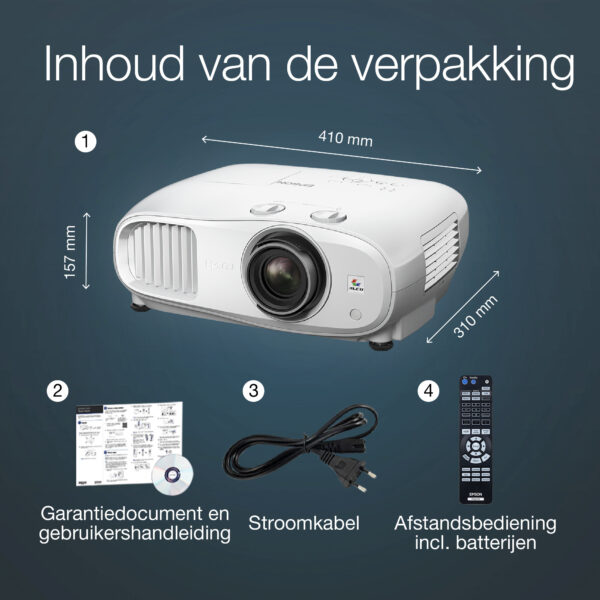 Epson EH-TW7100 4K PRO-UHD-projector, 3000 lumen, scherm van maximaal 500 inch - Afbeelding 25