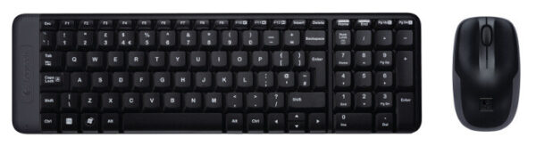 Logitech Wireless Combo MK220 toetsenbord Inclusief muis Kantoor RF Draadloos QWERTY Internationaal EER Zwart