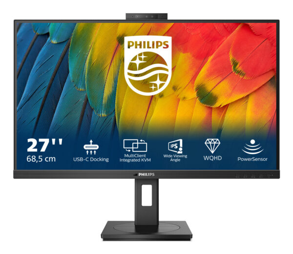 Philips 5000 series 27B1U5601H/00 LED display 68,6 cm (27") 2560 x 1440 Pixels Quad HD LCD Zwart - Afbeelding 8