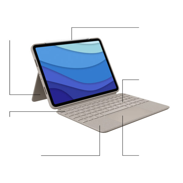 Logitech Combo Touch for iPad Pro 11-inch (1st, 2nd, and 3rd generation) - Afbeelding 15