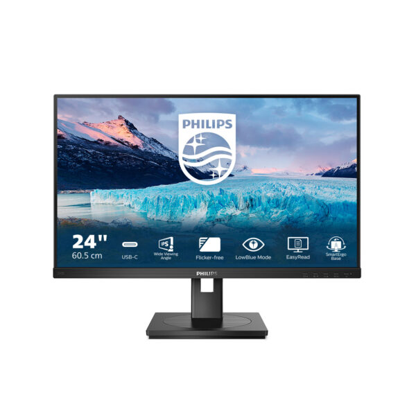 Philips S Line 243S1/00 computer monitor 60,5 cm (23.8") 1920 x 1080 Pixels Full HD LCD Zwart - Afbeelding 8