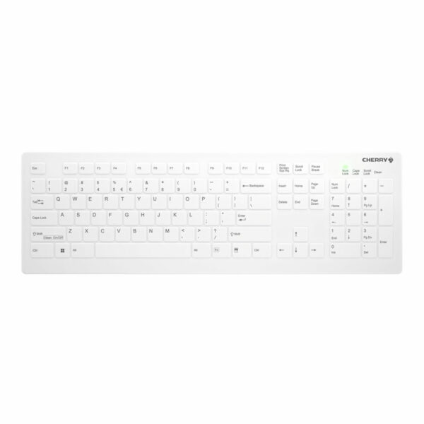 CHERRY AK-C8112 toetsenbord Medisch RF Draadloos QWERTY Engels Wit