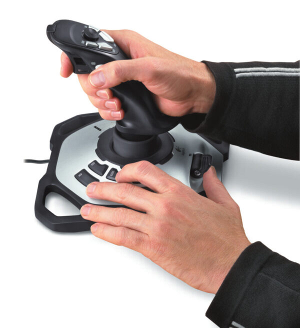 Logitech G Extreme 3D PRO Zwart, Wit USB 2.0 Joystick Digitaal PC - Afbeelding 7