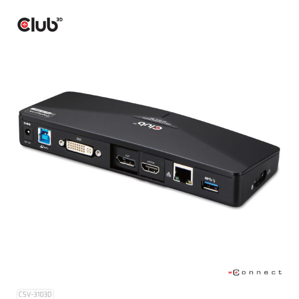 CLUB3D UNIVERSEEL USB 3.1 Gen 1 DisplayLink® gecertificeerd Docking station UHD 4K - Afbeelding 9